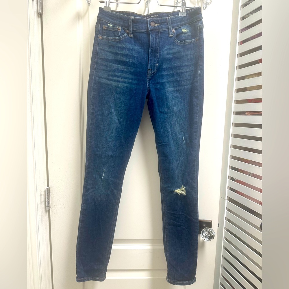 Women’s Lucky Brand High Rise Skinny Bridgette Blue Denim Jeans SZ 6